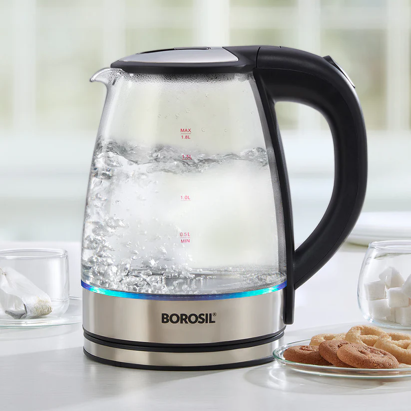 ELECTRIC 1.8 L GLASS KETTLE  (AM-BKE18LGK26-BM)