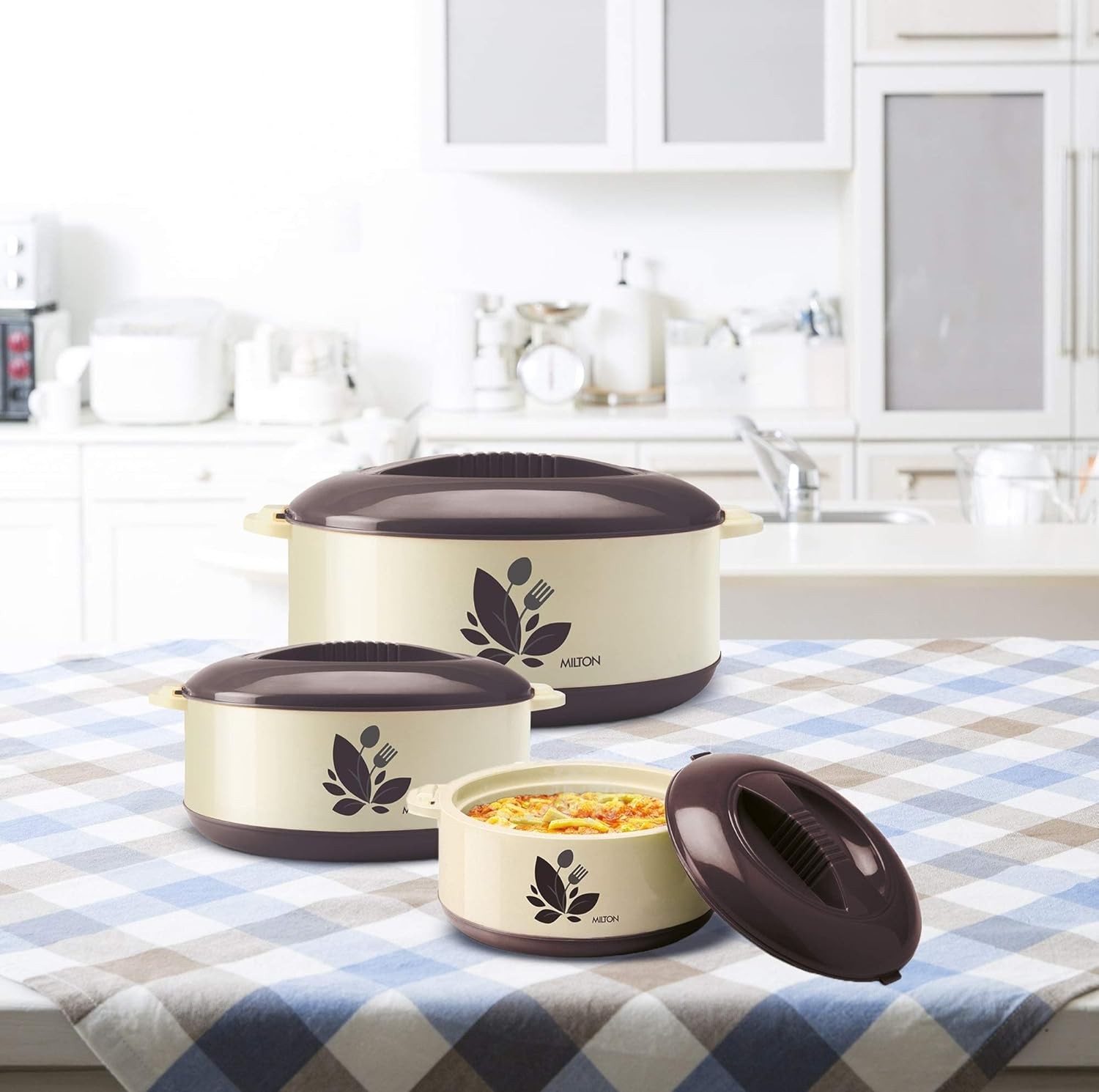 ORCHID 2800 JR GIFT SET CASSEROLE DARK BROWN  (AM-ORCC2800DB464-BM)